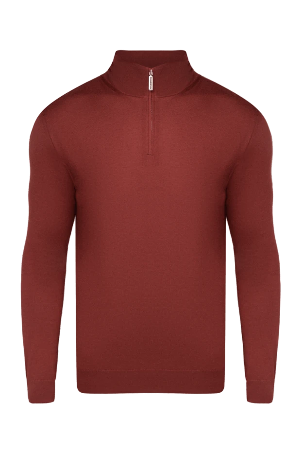 Stefano Ricci тройер из кашемира и шелка мужской бордовый 175667 - фото 1