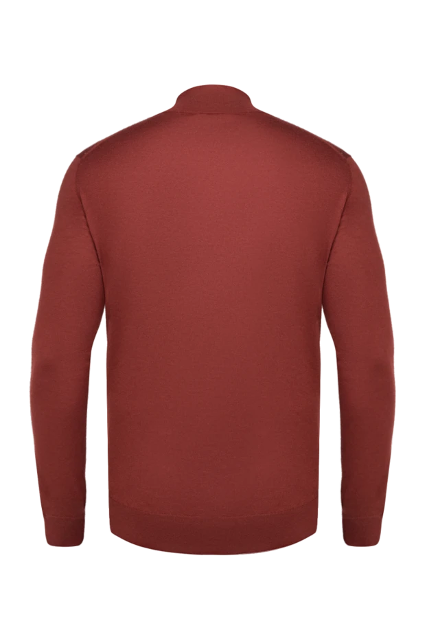 Тройер из кашемира и шелка мужской бордовый - фото 2