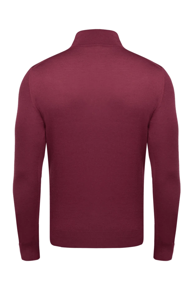 Тройер из кашемира и шелка мужской бордовый - фото 2