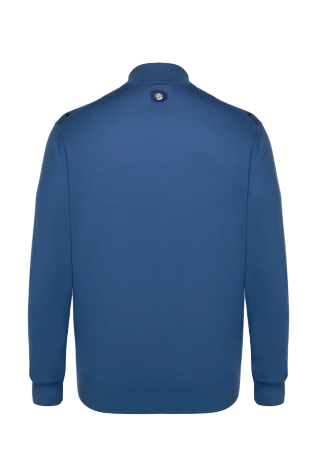 Тройер с абстрактным узором мужской синий на молнии - photo 2