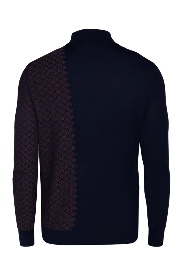 Тройер мужской с геометрическим узором и воротником-стойкой - фото 2