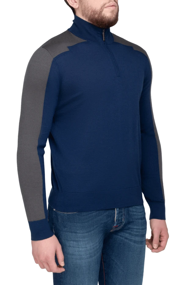 Stefano Ricci тройер из кашемира и шелка мужской коричневый 175682 - фото 3