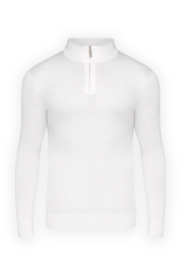 Stefano Ricci тройер из кашемира и шелка мужской белый 175690 - фото 1