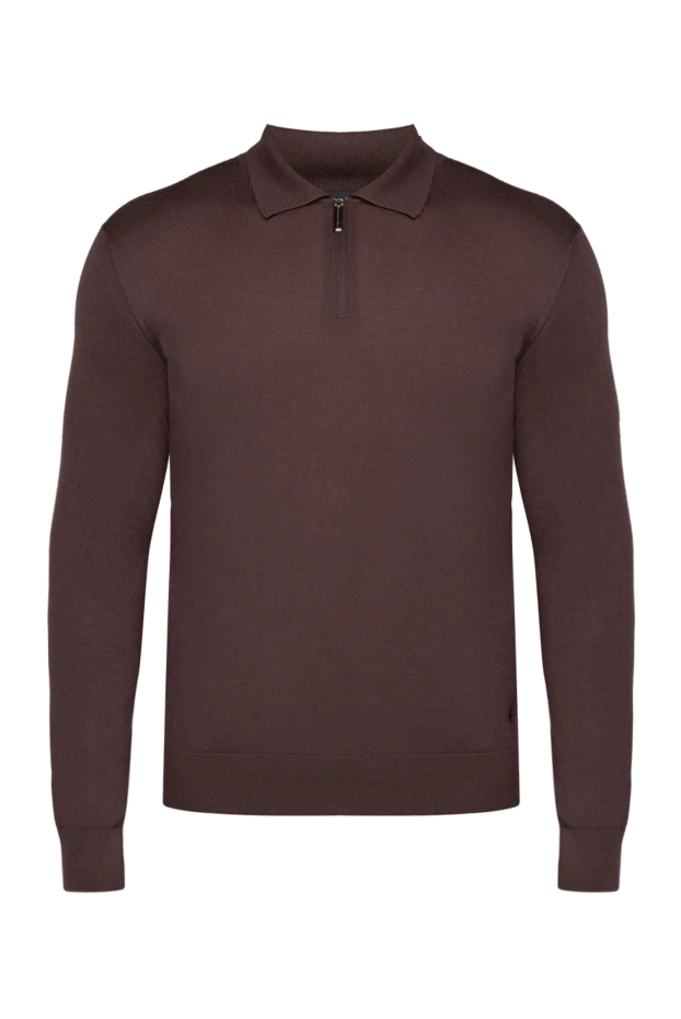 Stefano Ricci ерлерге арналған қара ұзын жең кашемир және жібек поло 175702 - фото 1