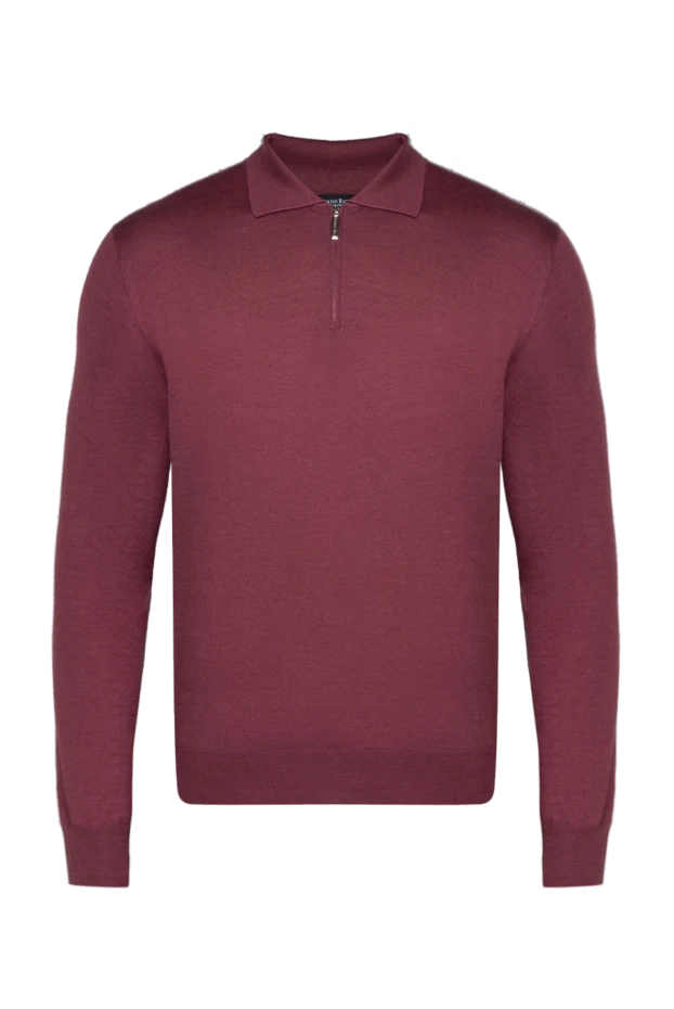 Stefano Ricci ерлерге арналған қоңыр ұзын жең кашемир және жібек поло 175727 - фото 1