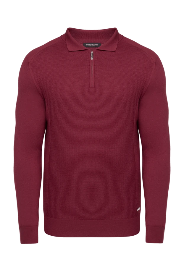 Stefano Ricci ерлерге арналған қоңыр ұзын жең кашемир және жібек поло 175728 - фото 1