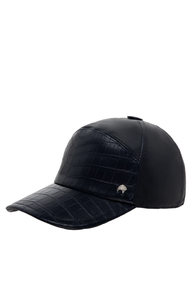 Stefano Ricci blue alligator leather cap for men 175730 - photo 3