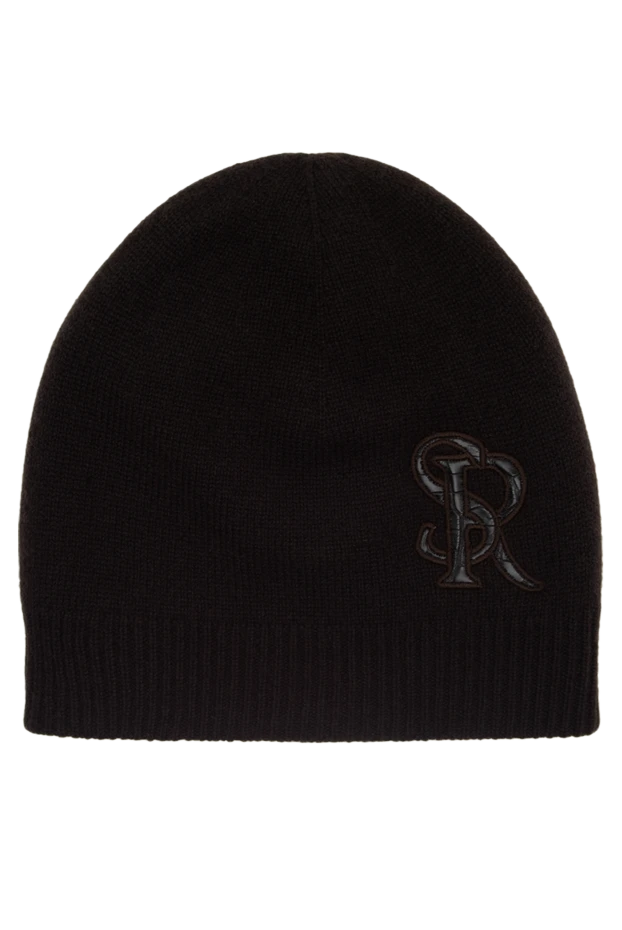 Ерлерге арналған қоңыр түсті кашемир қалпақ - фото 1