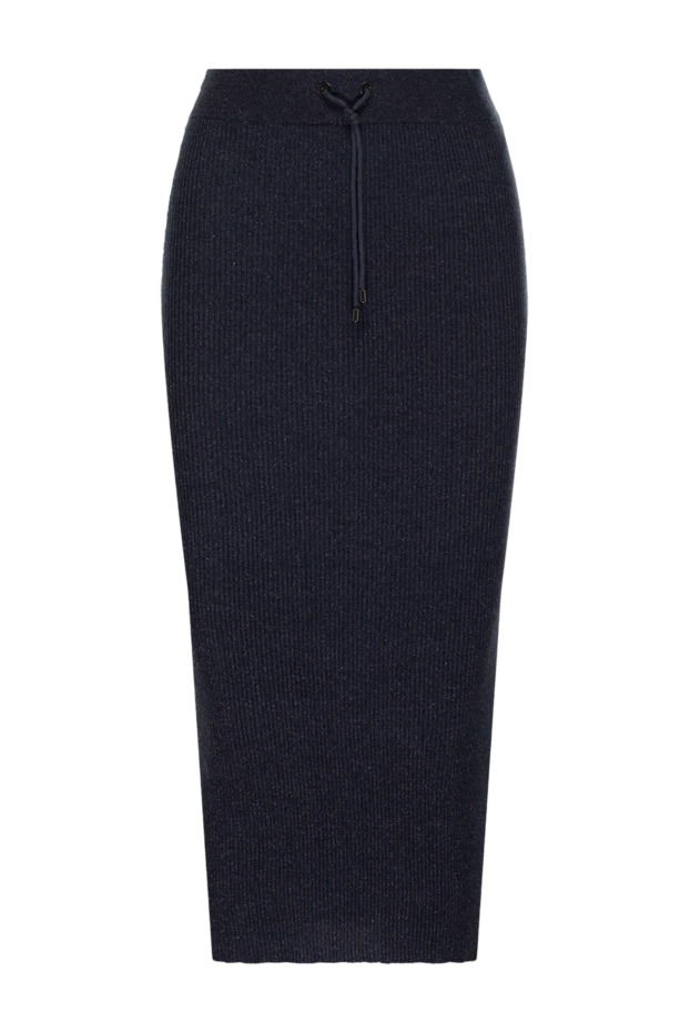 Юбка синяя женская - фото 1