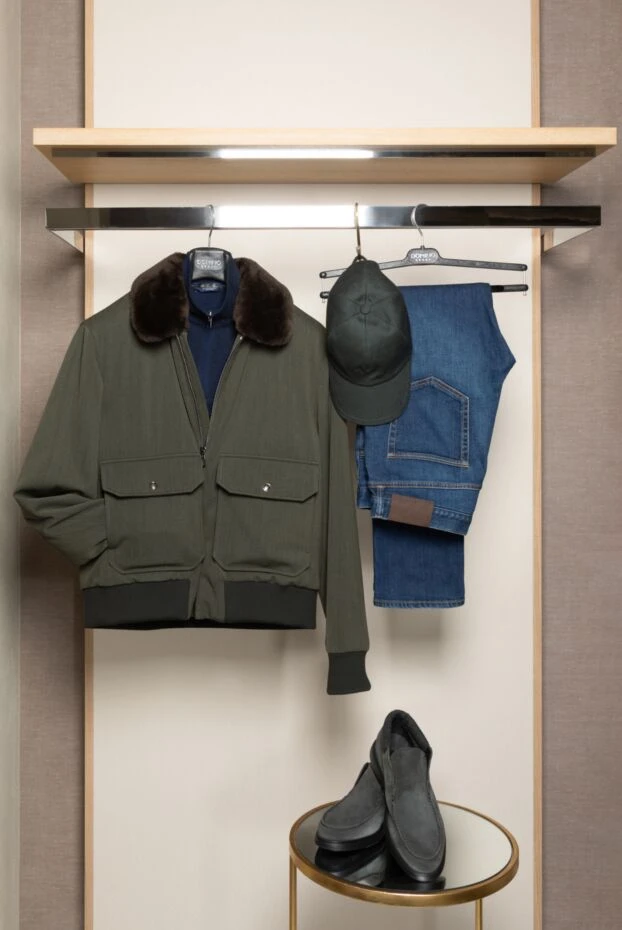 Loro Piana green wool jacket for men 175752 - photo 3