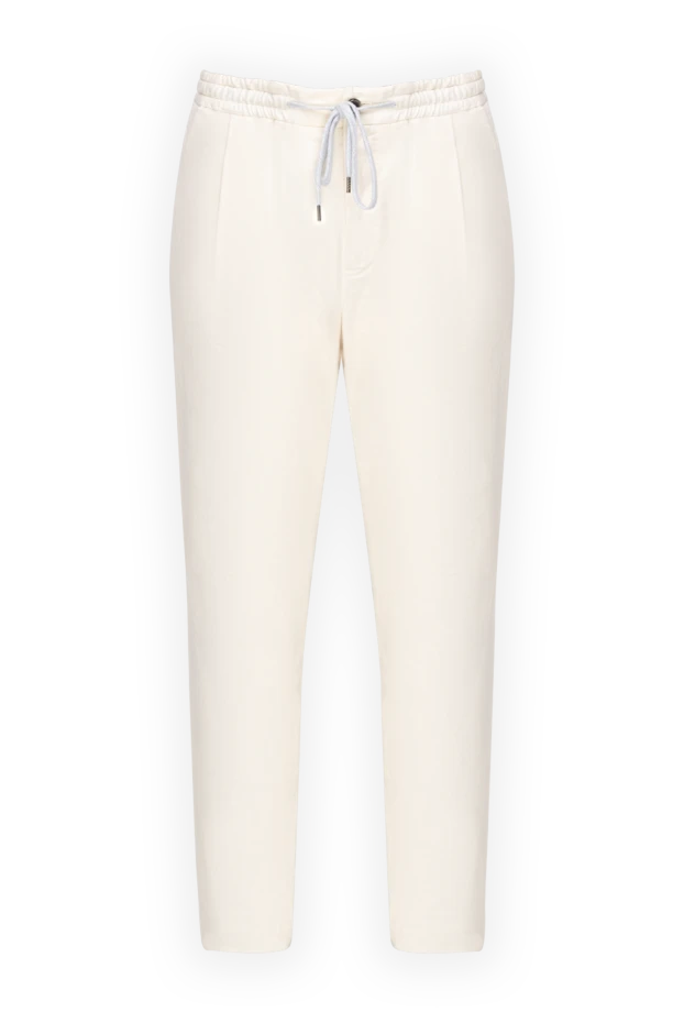 PT01 (Pantaloni Torino) man  men's white trousers купить с ценами и фото 175781 - photo 1