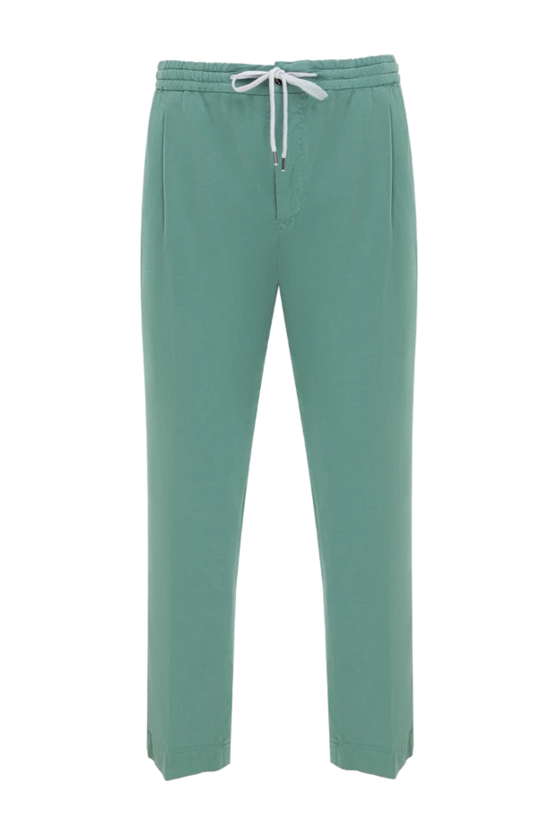 PT01 (Pantaloni Torino) man men's trousers made of cotton and elastane green купить с ценами и фото 175783 - photo 1