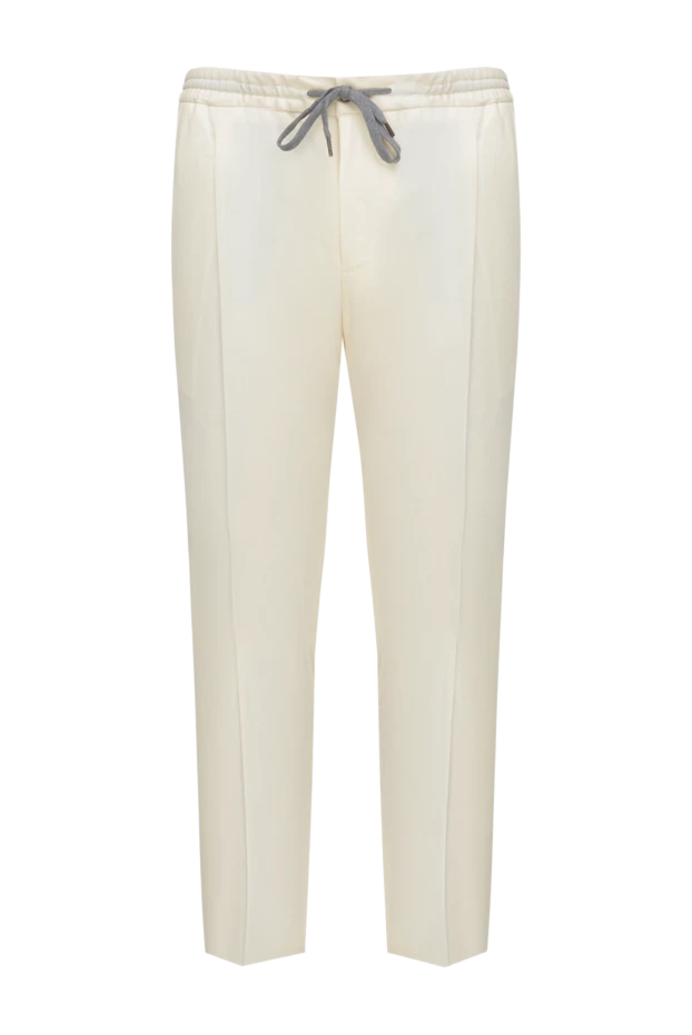 PT01 (Pantaloni Torino) man  beige men's wool trousers купить с ценами и фото 175788 - photo 1