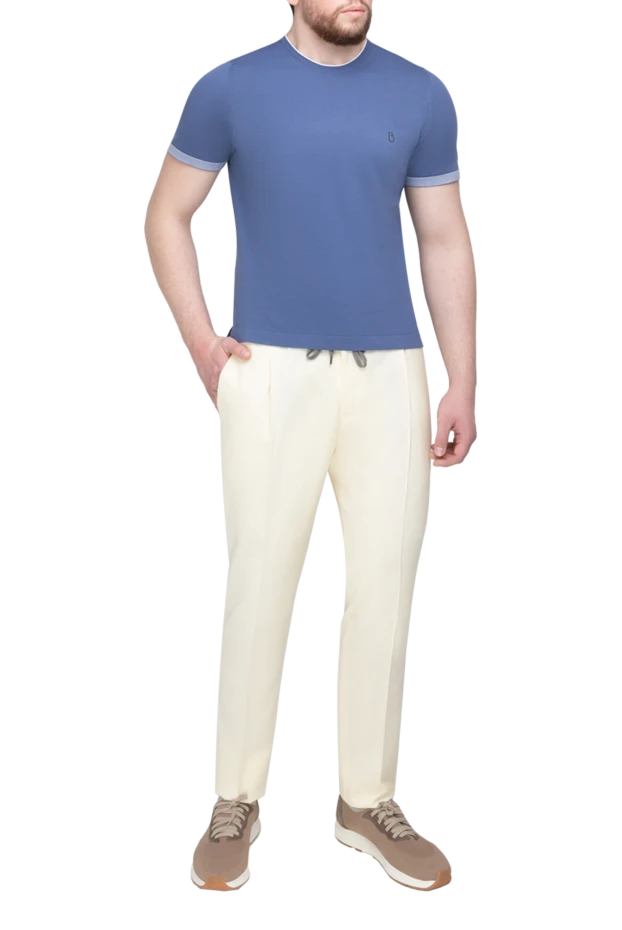 PT01 (Pantaloni Torino) man  beige men's wool trousers купить с ценами и фото 175788 - photo 2