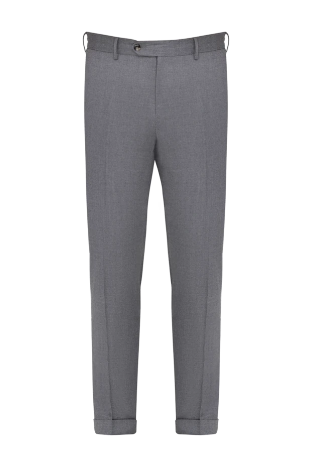 PT01 (Pantaloni Torino) man  men's trousers made of wool and elastane gray купить с ценами и фото 175789 - photo 1