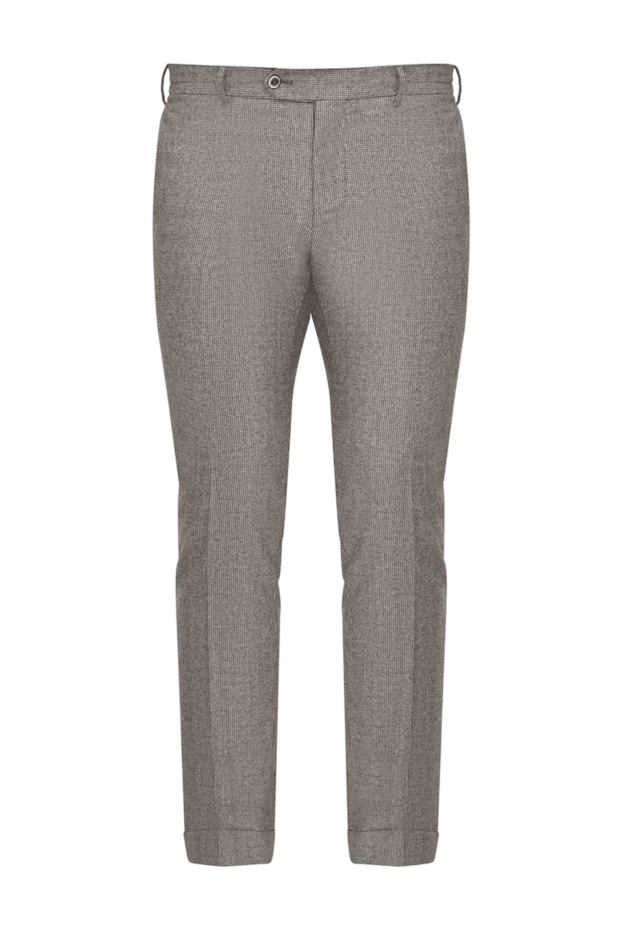 PT01 (Pantaloni Torino) man men's trousers made of wool and elastane gray  купить с ценами и фото 175791 - photo 1