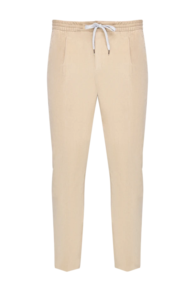 PT01 (Pantaloni Torino) man  men's trousers made of cotton and elastane, beige купить с ценами и фото 175795 - photo 1