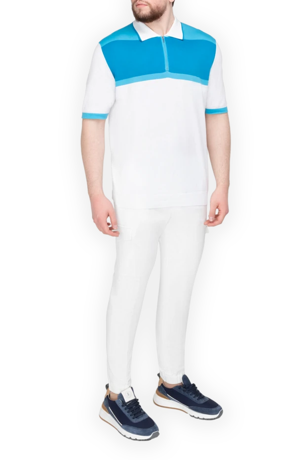 PT01 (Pantaloni Torino) man  men's white trousers купить с ценами и фото 175798 - photo 2