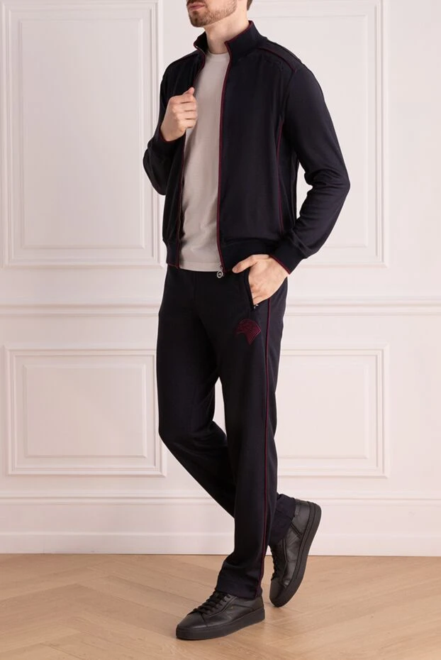 Stefano Ricci костюм прогулочный из шерсти и полиамида синий мужской 175835 - фото 2