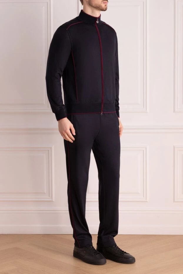 Stefano Ricci  blue men's wool and polyamide walking suit 175835 - photo 3