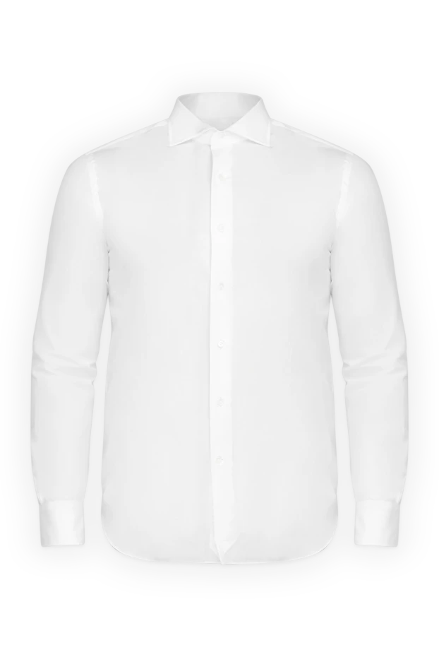 Alessandro Gherardi man  men's white cotton shirt купить с ценами и фото 175840 - photo 1