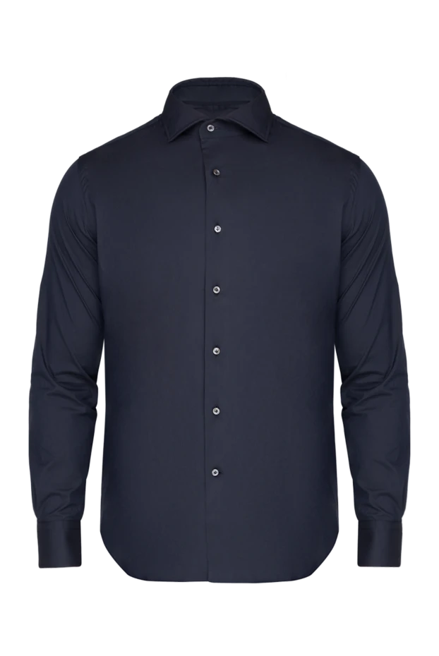 Alessandro Gherardi man  men's shirt made of cotton and polyamide, black купить с ценами и фото 175843 - photo 1