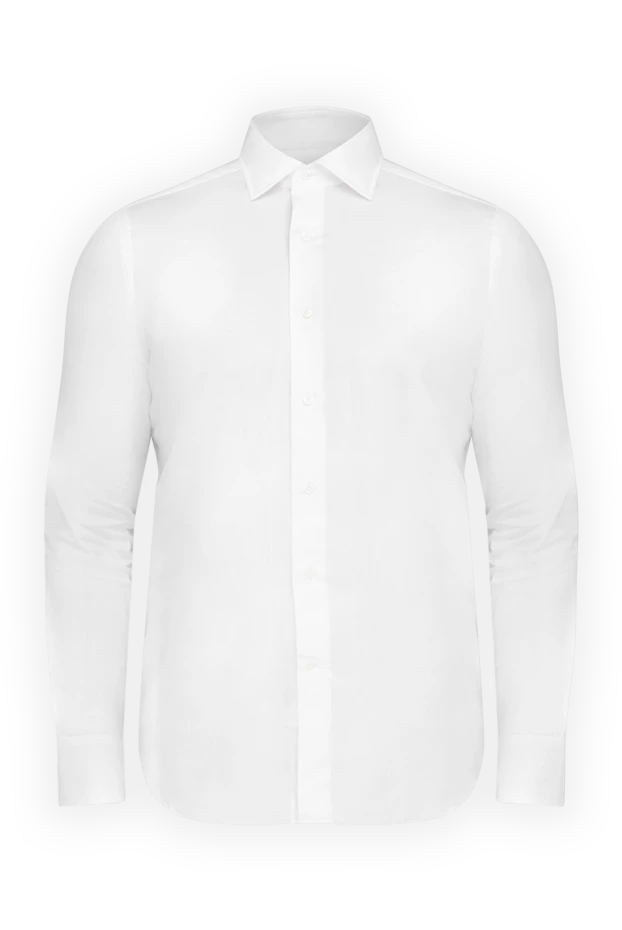 Alessandro Gherardi man  men's white cotton shirt купить с ценами и фото 175845 - photo 1