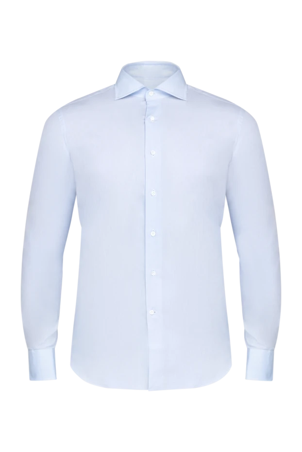 Alessandro Gherardi man  men's blue cotton shirt купить с ценами и фото 175846 - photo 1