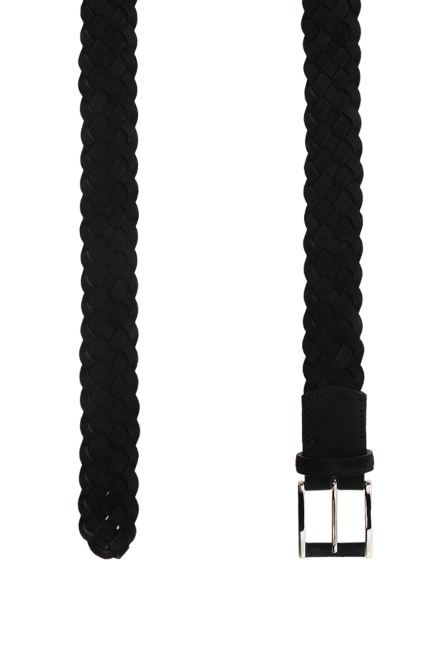 Cesare di Napoli ерлерге арналған қара күдері өрілген белбеуі
 175848 - фото 3