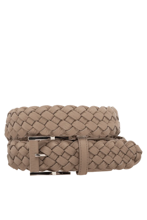 Cesare di Napoli man men's leather belt, beige купить с ценами и фото 175861 - photo 1