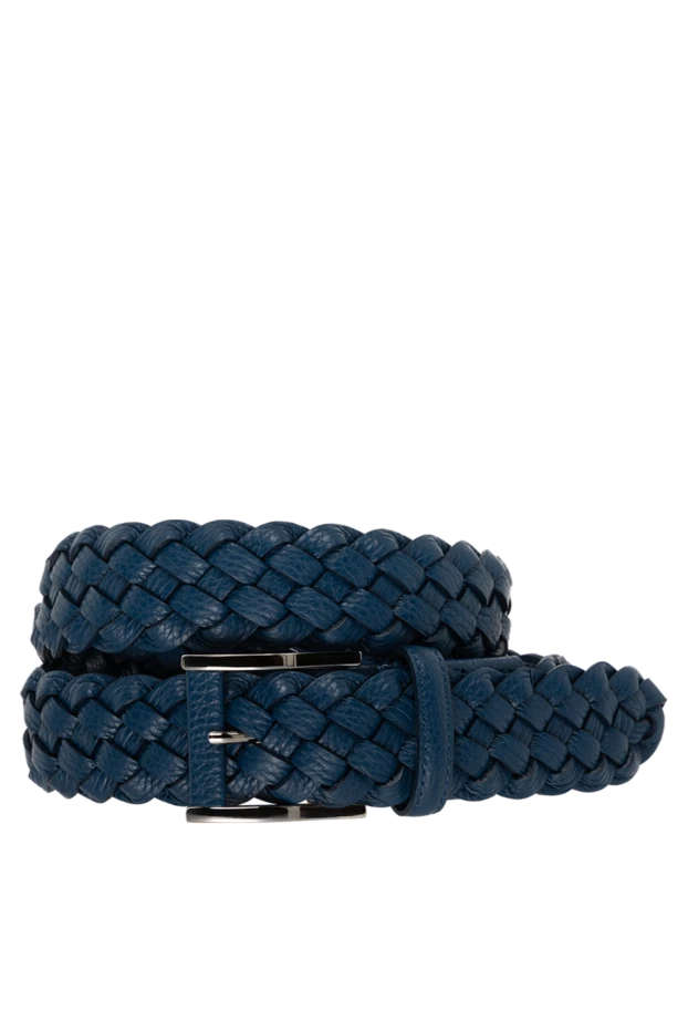 Cesare di Napoli man men's blue leather belt купить с ценами и фото 175866 - photo 1