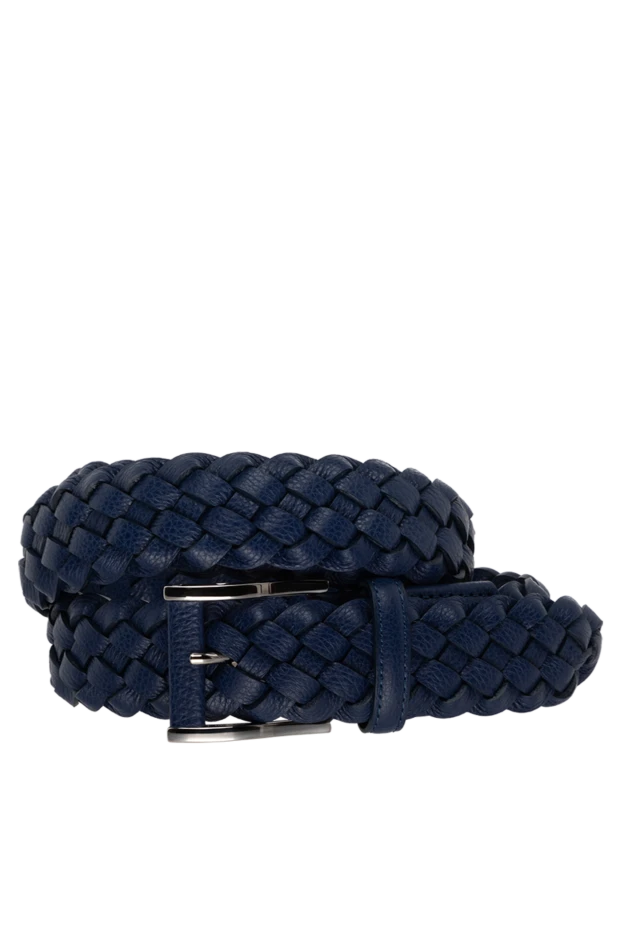 Cesare di Napoli man men's blue leather belt купить с ценами и фото 175867 - photo 1