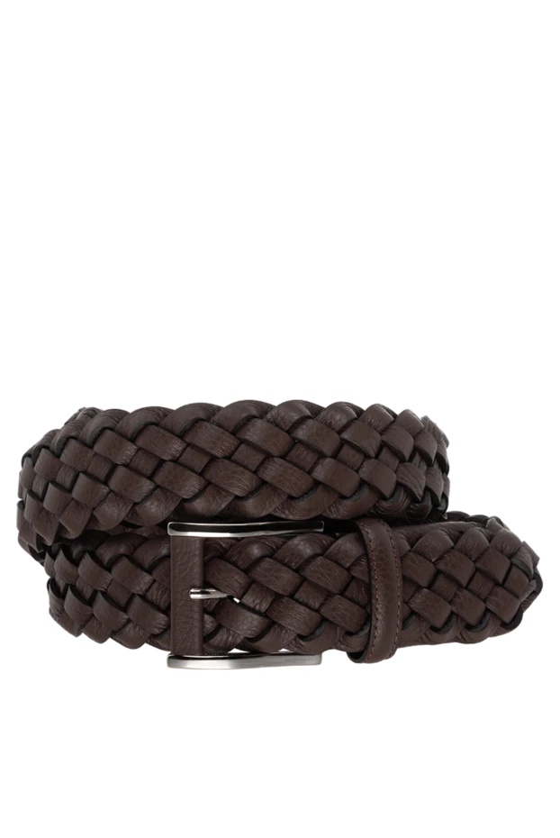 Cesare di Napoli man men's brown leather belt купить с ценами и фото 175869 - photo 1