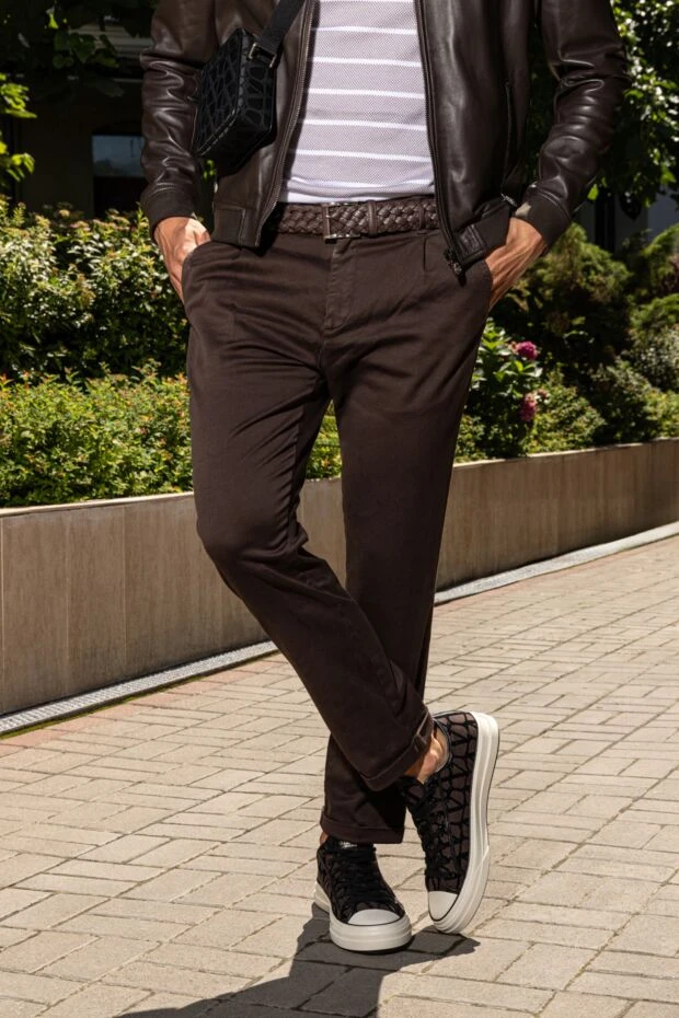 Cesare di Napoli өрілген былғары белдік, қанық қоңыр
 175869 - фото 2