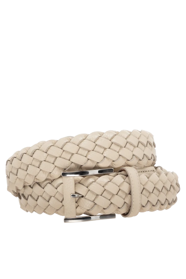 Cesare di Napoli man men's leather belt, beige купить с ценами и фото 175873 - photo 1