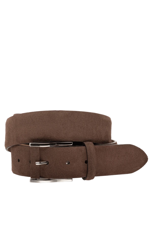 Cesare di Napoli man men's brown suede belt купить с ценами и фото 175877 - photo 1