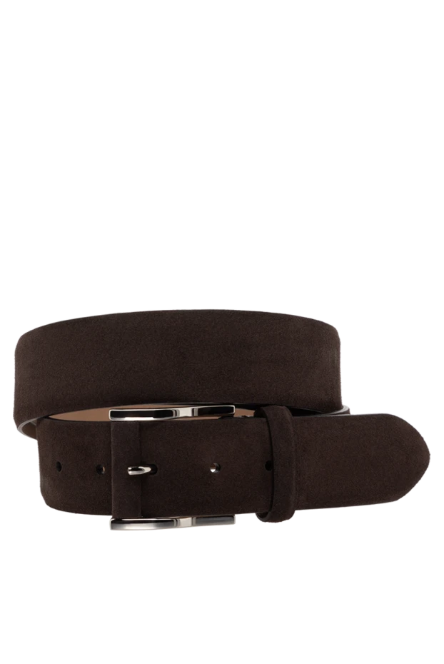 Cesare di Napoli man men's brown suede belt купить с ценами и фото 175880 - photo 1