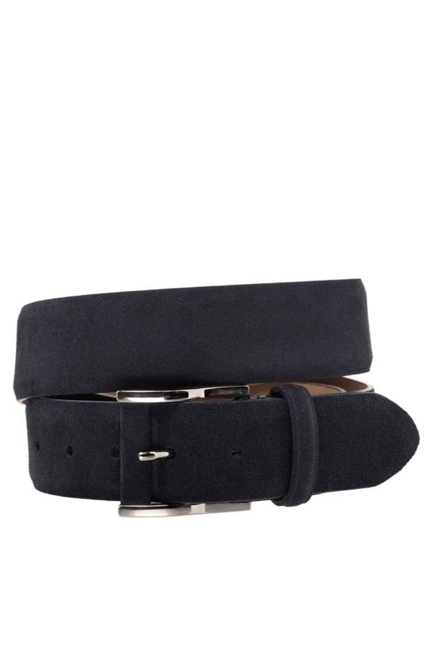 Cesare di Napoli man men's blue suede belt купить с ценами и фото 175883 - photo 1