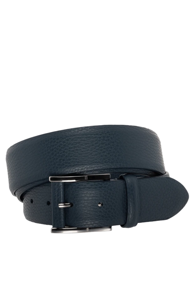 Cesare di Napoli man men's blue leather belt купить с ценами и фото 175885 - photo 1