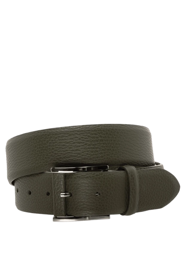 Cesare di Napoli man men's leather belt green купить с ценами и фото 175886 - photo 1