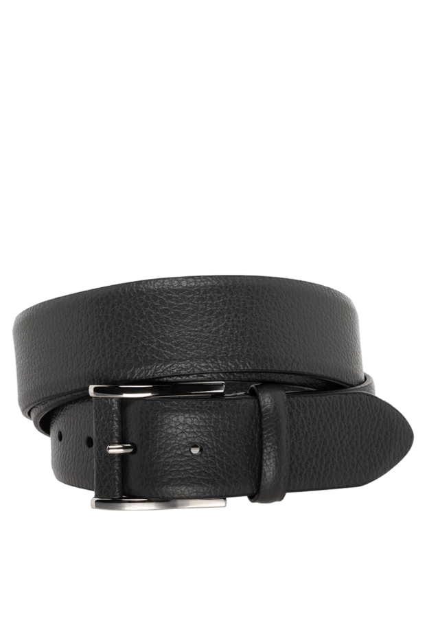 Cesare di Napoli man men's leather belt gray купить с ценами и фото 175889 - photo 1