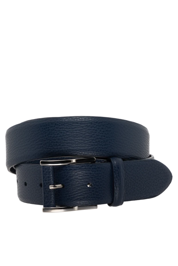 Cesare di Napoli man men's blue leather belt купить с ценами и фото 175894 - photo 1