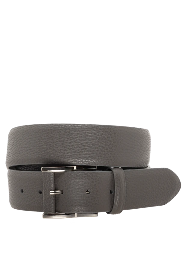 Cesare di Napoli man men's leather belt gray купить с ценами и фото 175900 - photo 1