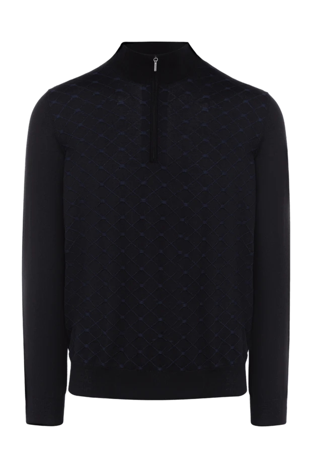 Cesare di Napoli man cashmere and silk troyer black men's купить с ценами и фото 175938 - photo 1