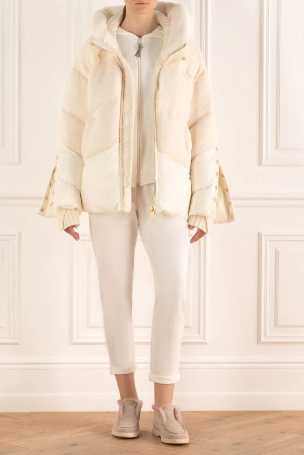 Nicole Benisti пуховик белый женский 175950 - фото 3