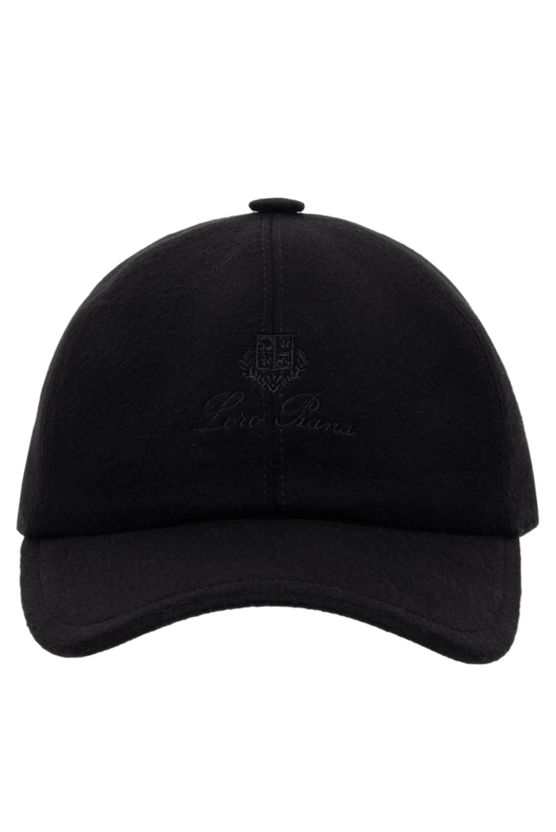 Loro Piana man black cashmere cap for men купить с ценами и фото 176010 - photo 1