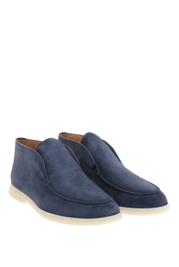 Loro Piana blue nubuck desert boots for men 176016 - photo 3