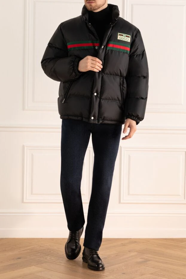 Gucci man black polyamide down jacket for men купить с ценами и фото 176018 - photo 2