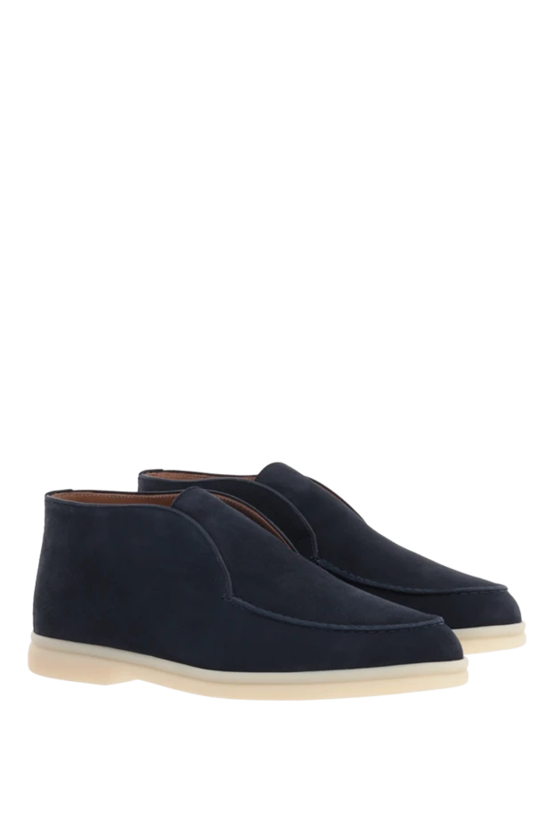 Loro Piana көк түсті әйелдерге арналған нубук лоферлері 176027 - фото 3