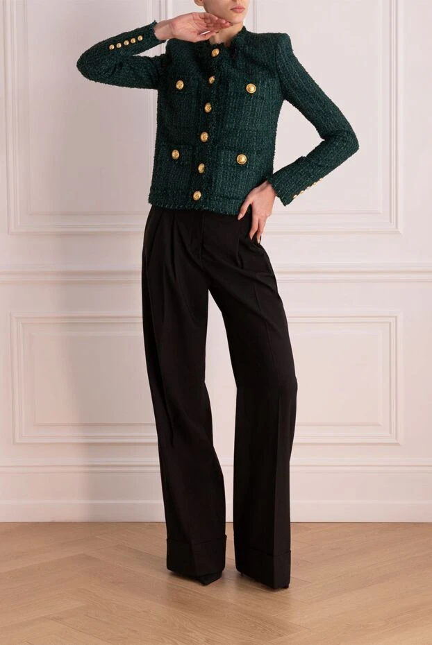 Balmain woman green jacket for women купить с ценами и фото 176054 - photo 2